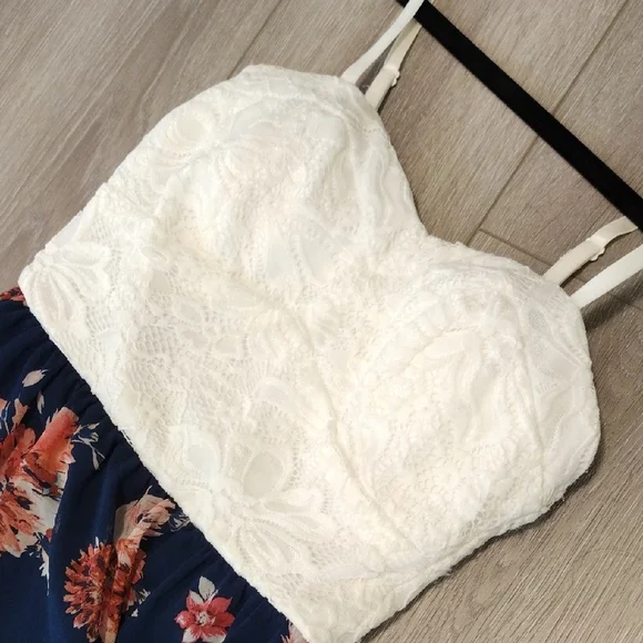 AUW High Low Dress With Floral Pattern - Picture 6 of 17